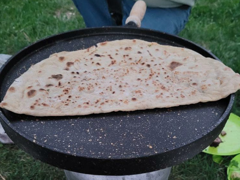 ორმაგი ტაფა და გრილი ერთად Cast Double Sided Pan