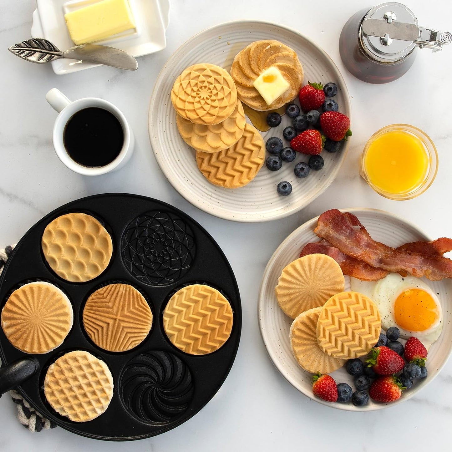 ბლინის ტაფა მიუკრავი საკვებით (Nordic Ware Nonstick Pancake Pan)