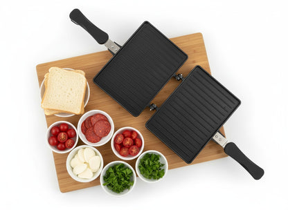 ხელის სენდვიჩ ტოსტერი 24*17 სმ Handheld Sandwich Toaster
