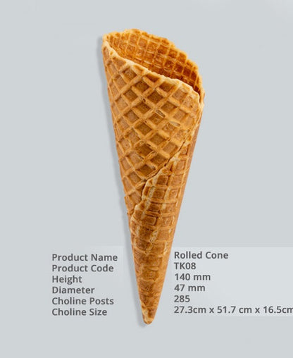 ვაფლის ჭიქა (Rolled Cone) 285 ც